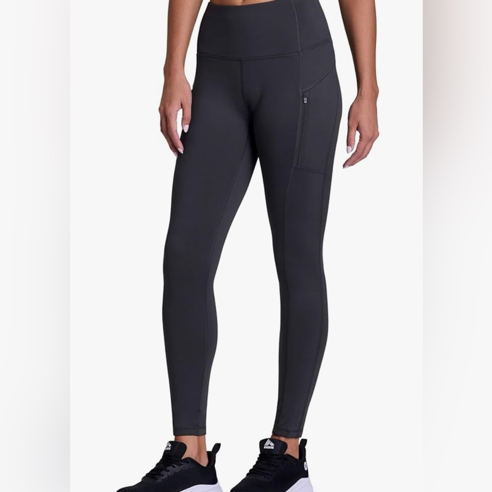 RBX Navy Fleece Lined Performance Leggings